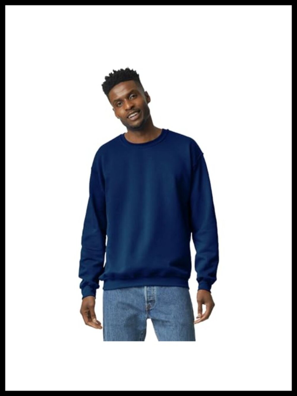 Unisex Adult Fleece Crewneck Sweatshirt, Classic Fit, Heavyweight, Long Sleeve,